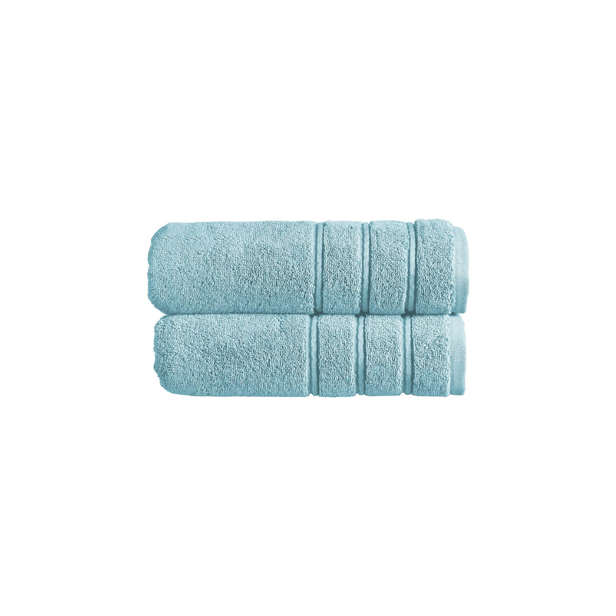 Christy Antalya Large Bath Towels | Set of 2 | 100% Turkish Cotton | 600GSM | Soft Plush Luxury Towel Set | 70cm x 125cm | Quick Dry | Ocean Blue