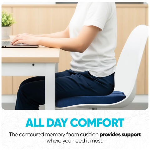 FORTEM Seat Cushion, Office Chair Cushion, Memory Foam Pillow for Sitting