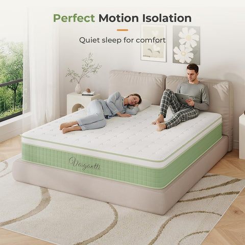 Vesgantti 5FT King Size Mattress 150x200cm Hybrid Medium Firm Mattress