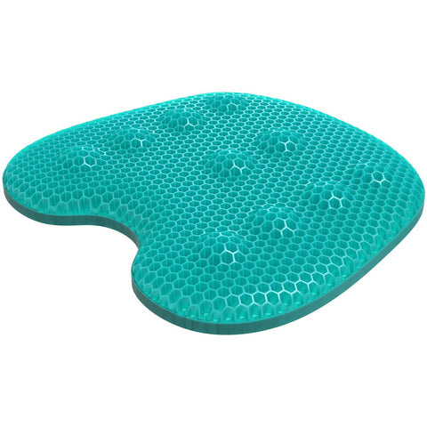 Honeycomb Gel Seat Cushion Wavy Bump Design 17x16-Inch Large Cooling Sitting Pillow for Long Sitting, Pain Relief Cushion for Wheelchair