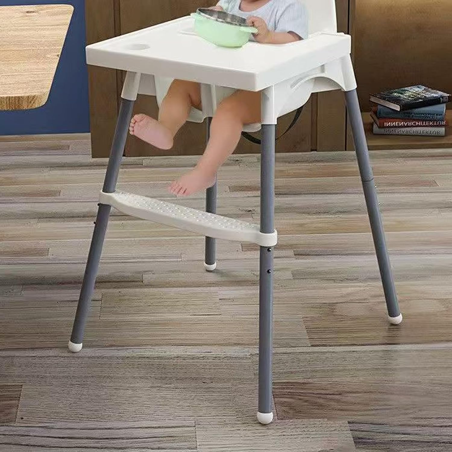 HANQ High Chair Footrest, Adjustable Height Baby Highchairs Pedal Portable Foot Rest for Baby HighChair Accessories