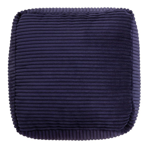 icon Amara Small Cord Bean Bag Footstool with Filling Included, Blue