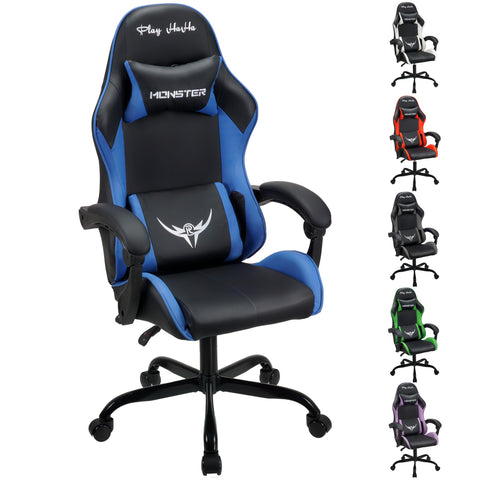play haha Ergonomic Gaming Chair for Adults,High-Back Racing Style,150kg Capacity,High Density Foam,Faux leather,for gaming home or office use Desk