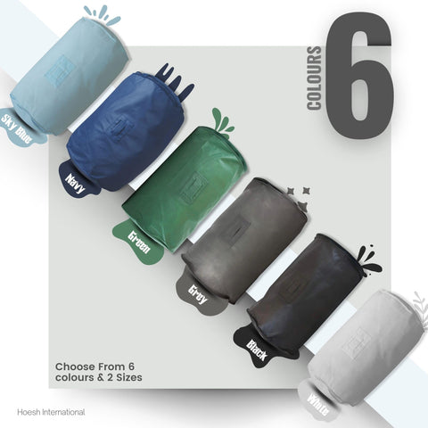 Simpson & Ruxton Hoesh UK Grey Double Duvet Storage Bag - Breathable Cotton Under Bed Blanket, Comforter & Quilt Holder Organizer