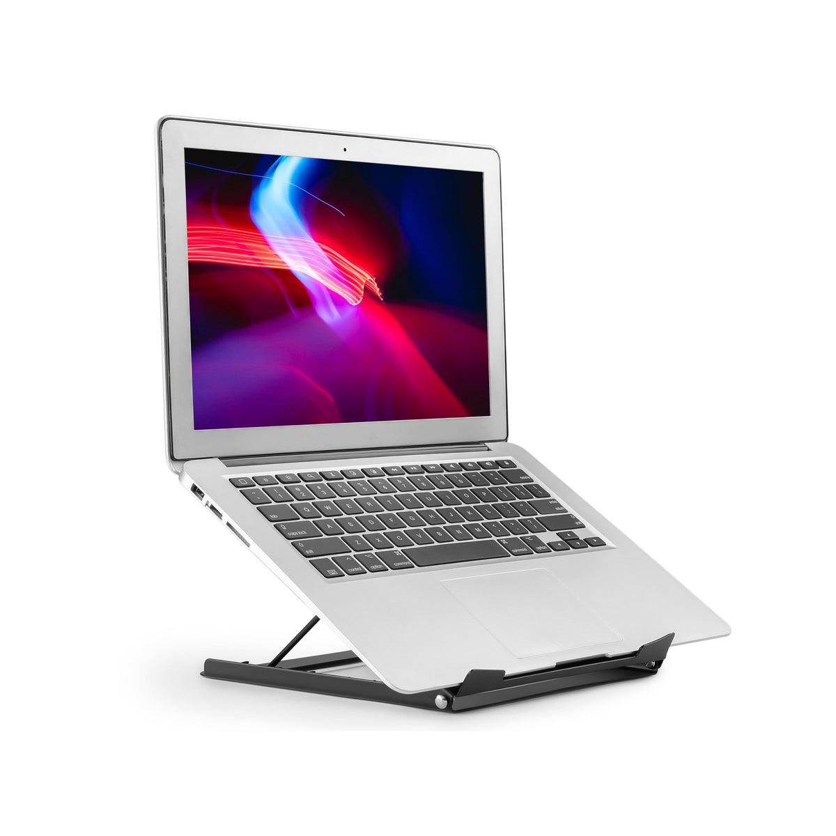 Properav Steel Portable Ergonomic Laptop Stand for Windows & Mac devices such as Dell, Toshiba, HP, Samsung, MacBook, Lenovo with Secure Fit Pads