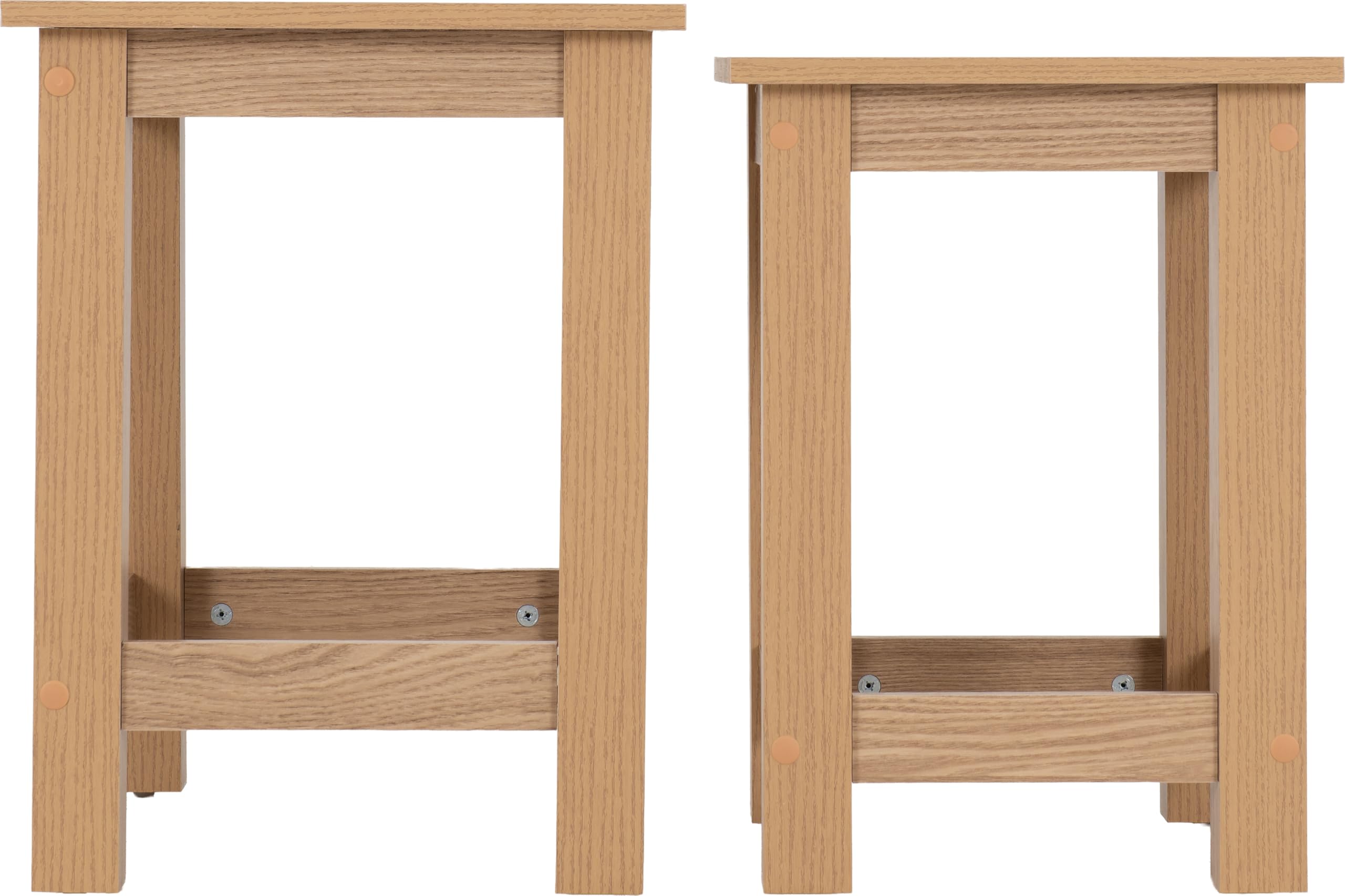 Seconique Tessa Nest Of 2 Tables in Natural Oak Effect
