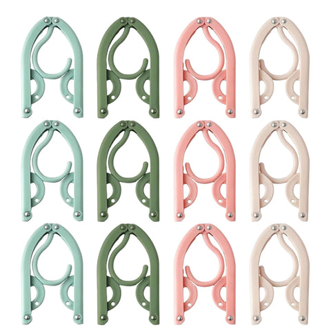 12Pcs Travel Hangers, Folding Clothes Hangers Portable Coats Hangers