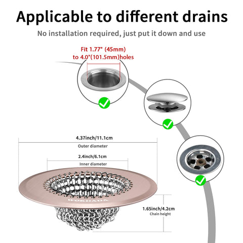 Shower Drain Hair Catcher, Fast Drainage Bathtub Drain Hair Catcher, Easy Clean Hair Catcher Shower Drain
