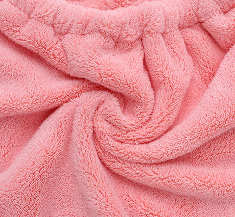 Kids Quick Dry Hair Wrap Towel Hat Cute Bear Hair Daying Wrap Cap Ultra Absorbent Hair Dry Turban Wrap Head Towel Hat Elastic Bath Shower Washing