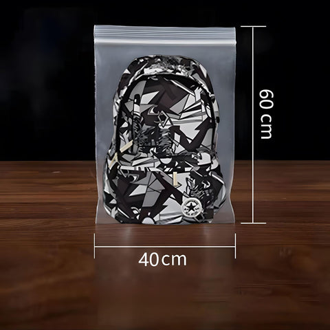 40 Large Zip Lock Bags, 40x60cm Reusable Clear Plastic Storage Bags for Clothes, Travel, Kitchen, Waterproof Sealable Bags for Home, School, Hospital