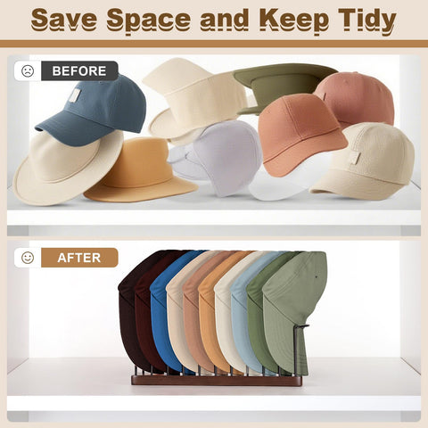 Xygobla Tabletop Hat Holder Rack for Baseball Caps