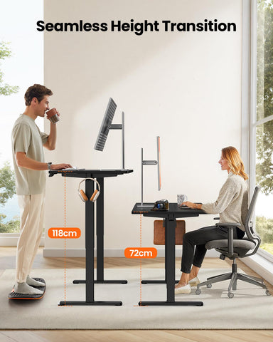 ErGear Electric Standing Desk 120 x 60cm 4 Memory with Splice Board