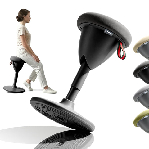 Tervo Model W - Wobble Stool - Ergonomic Standing Desk Chair - Sit Active