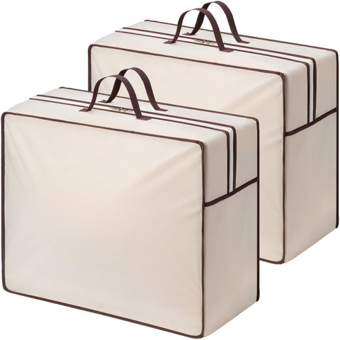 Lifewit 2 Pack Duvet Storage Bags, Clothes Storage Bags with Handles