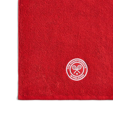 Wimbledon Guest Towels | Pack Of 2 | 40cm x 70cm | Soft Cotton | Official Tennis Championships Merchandise | 2026 Seasonal Colours | Strawberry Red