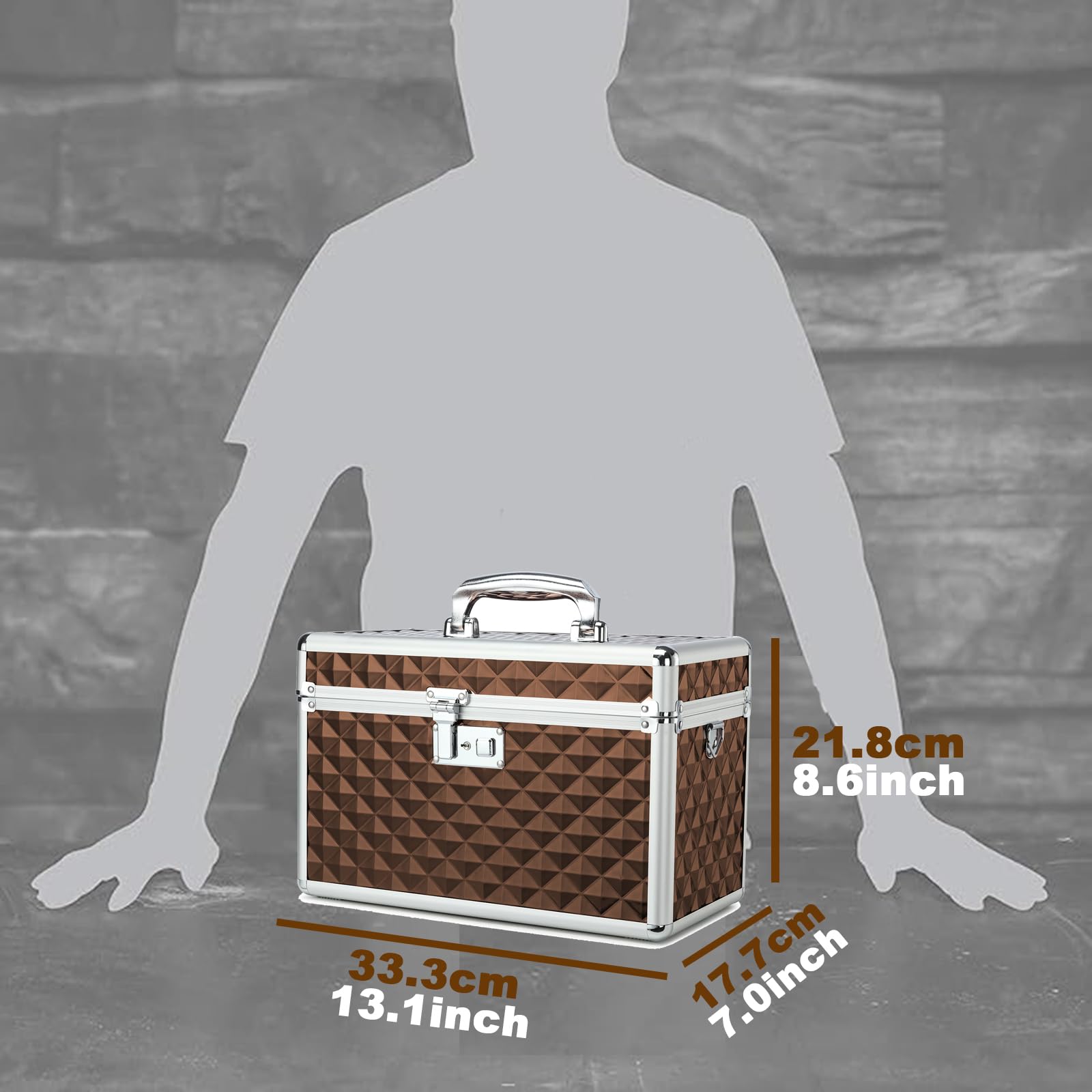 HEWEI WORKS Medication LockBox with Key, Lockable Medicine Storage Box, Security Lock Box, Medical Organizer