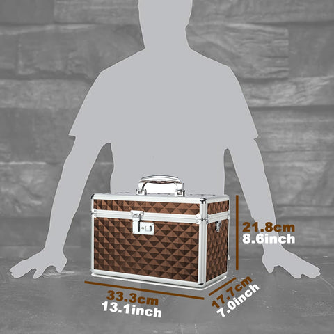 HEWEI WORKS Medication LockBox with Key, Lockable Medicine Storage Box, Security Lock Box, Medical Organizer