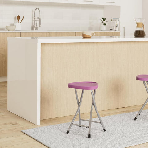 Gedy - Tabouret REPLIABLE Plastic/MÉTAL Lilas - Gedy - G-CO757900300