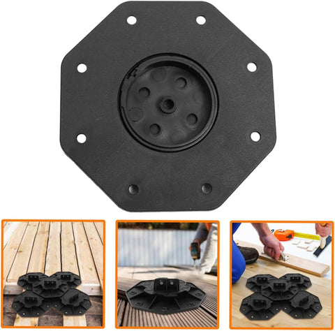 25 Pcs Adjustable Deck Pedestals, 18-28mm Height Floor Lift Base Supports