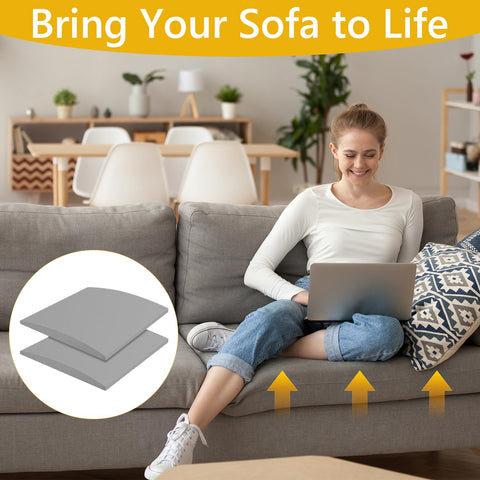 Cumnvulnt 2 Pcs Sofa Cushion Support, High Density Sponge Sofa Support Boards, 50 x 50cm for Sagging Seat, Sofas Foam Cushions Replacement (grey)