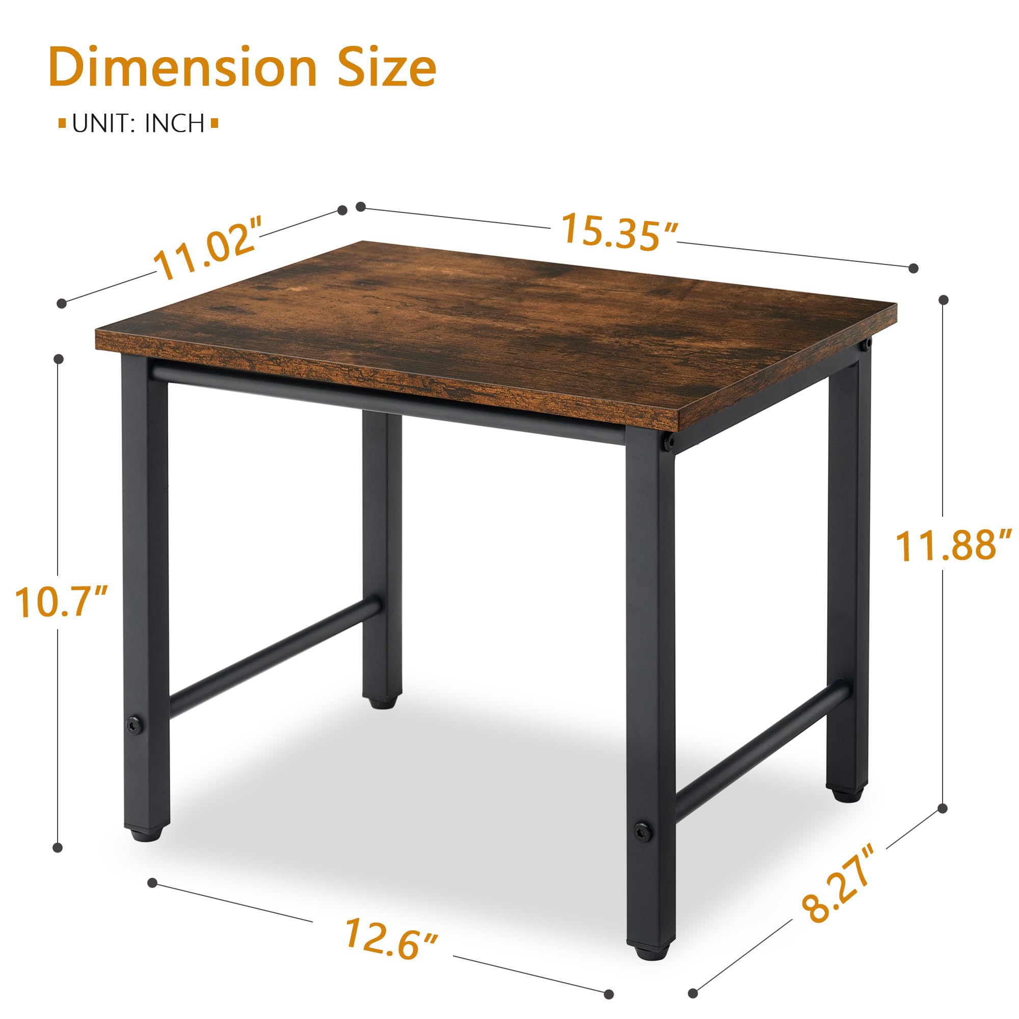 Gewudraw Printer Stand, Desktop Shelf with Adjustable Feet for Home Office