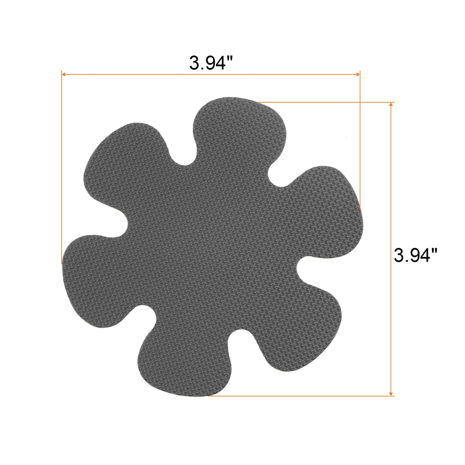 sourcing map 12pcs Non Slip Bathtub Stickers Bath Shower Floor 3.94" Anti-Slip Sticker Tape Flower Style Decals for Bathroom Kitchen Bathtub Treads