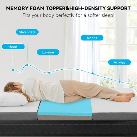 Foldable Folding Mattress Single,Tri-fold Memory Foam Mattress,75x190x10cm