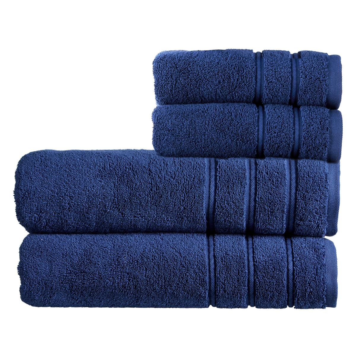 Christy Antalya Bath Sheets Set | 4 Piece | 100% Turkish Cotton | 600GSM | Soft Plush Luxury Towel Set | 2 Bath Sheets 2 Hand Towels | Quick Dry