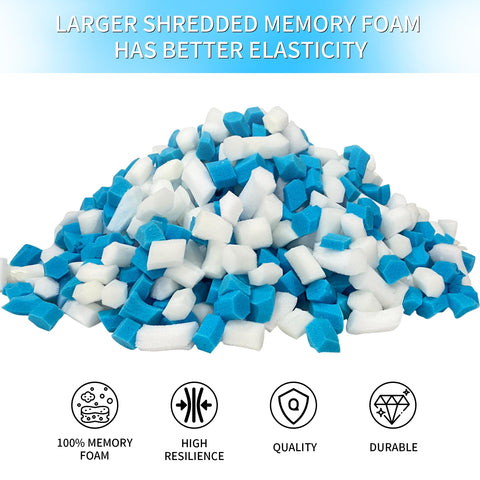 HONEHO 8.8KG Shredded Gel Memory Foam Filling Bean Bag Chair Filler