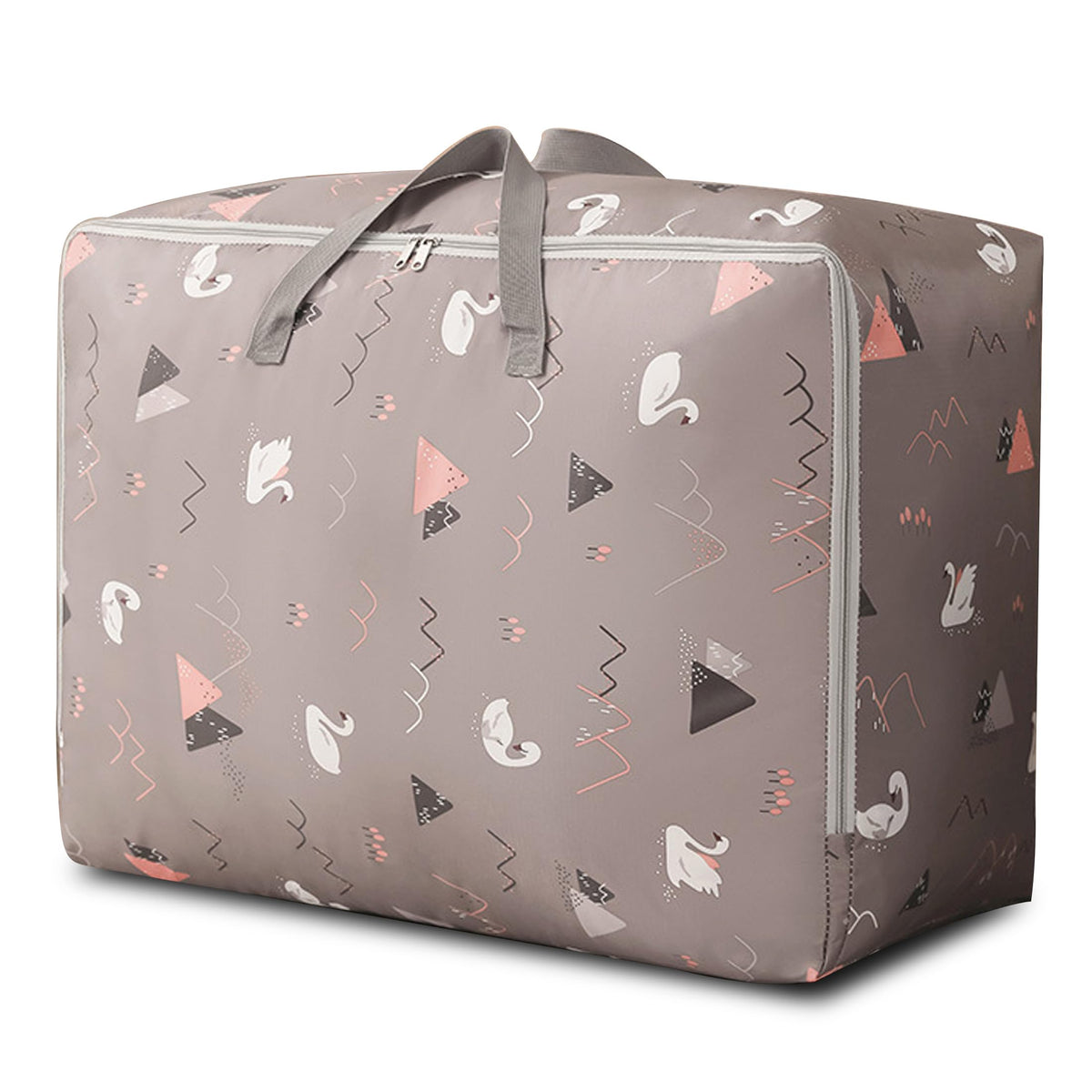 105L Large Storage Bag,Thicken Oxford Moving Bag Underbed Storage King Size with Zip Waterproof Moisture Proof for Clothes,Bedding,Pillows,Blankets
