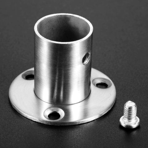 Hicello 2PCS Ø22mm Pole Deep Socket, Stainless Steel Wardrobe Rail Bracket