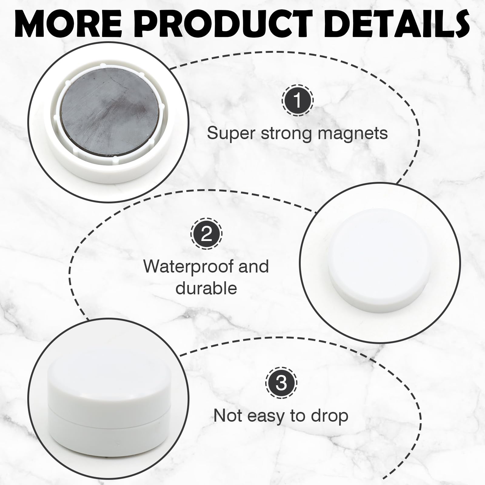 18 Pcs Magnetic Shower Curtain Weights, Strong Shower Curtains Magnets Curtain Weights Bottom No Sew