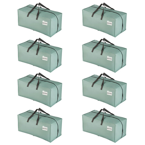 VENO 8 Pack Heavy-Duty Extra Large Moving Bags W/Backpack Straps, Moving House Essentials, Clothes Storage, Packing, Laundry Bags