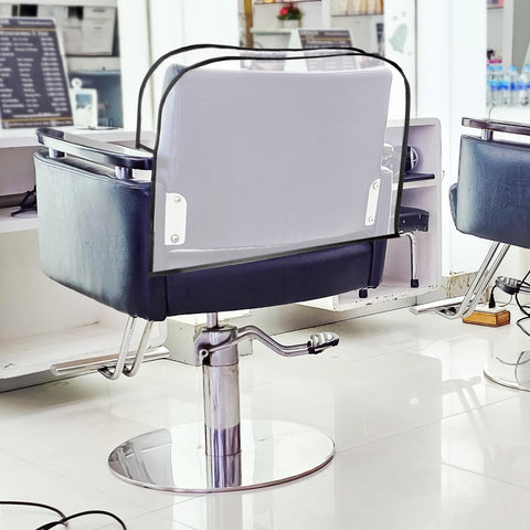 sourcing map Salon Chair Cover, 20" x 16" x 5" Clear Plastic Chair Back Cover Protectors Waterproof Seat Slipcovers for Most Standard Salon