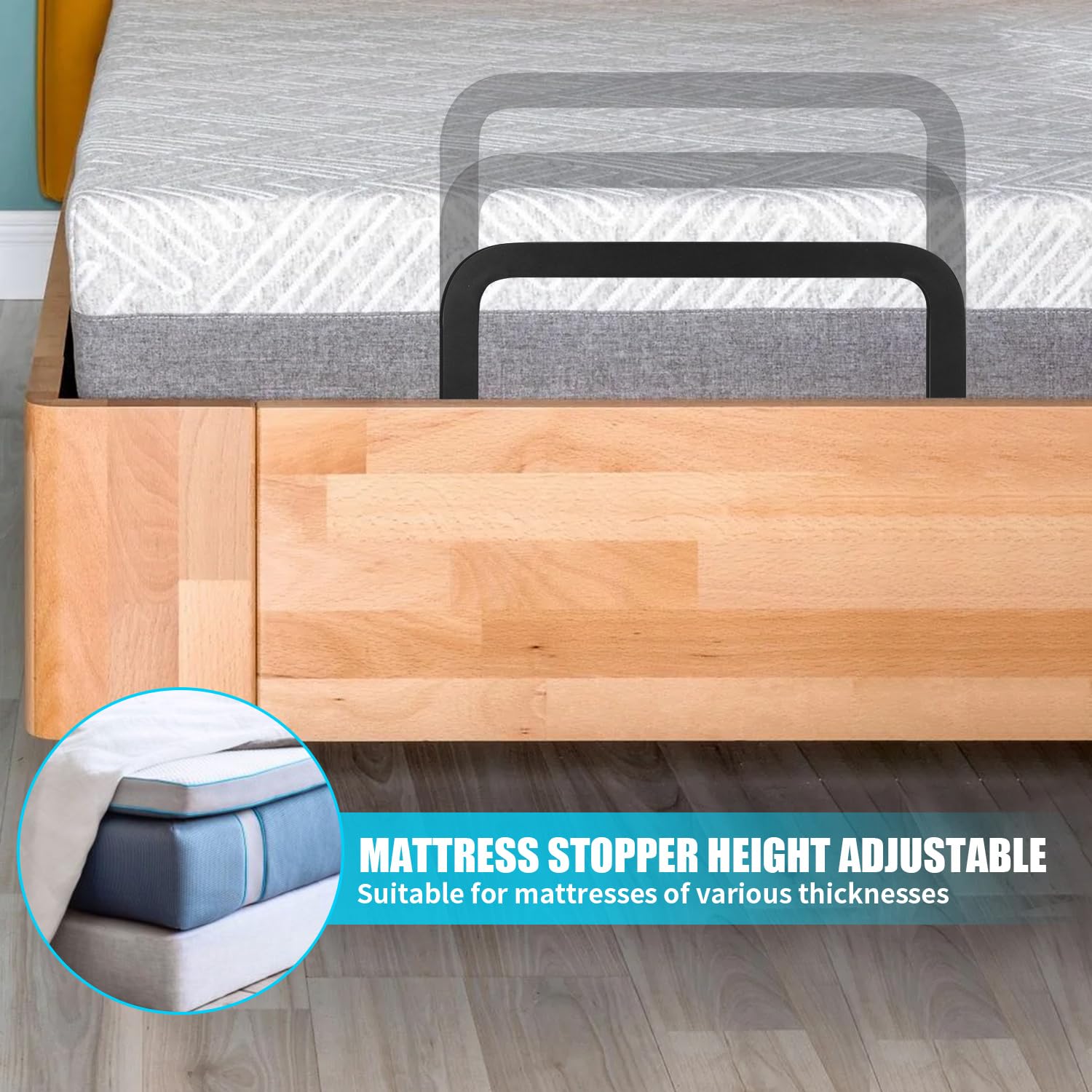 momgyaamz Mattress Holder, Mattress Holder Anti-Slip, sleep surface Connector for Solid, Bed Panels, Tatami, Floating Beds and Box Spring Beds