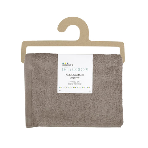 Ruggeri 4 Piece Guest Towel Set, 40x50 cm, Cotton, Dove Grey