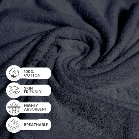 Dolce Vari 10-Piece 100% Egyptian Cotton Towel Set - Luxurious 500GSM Soft Towels, Highly Absorbent & Extra Large - 4 Face, 4 Hand, 2 Bath Towels