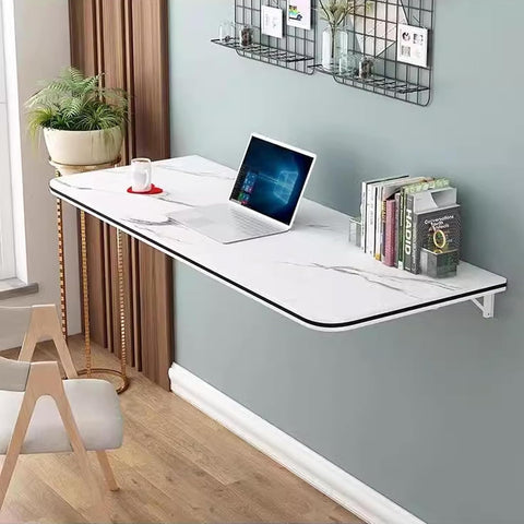 FGHDFH Wall Mounted Folding Table for Computer, Floating Desk for Wall Small Spaces