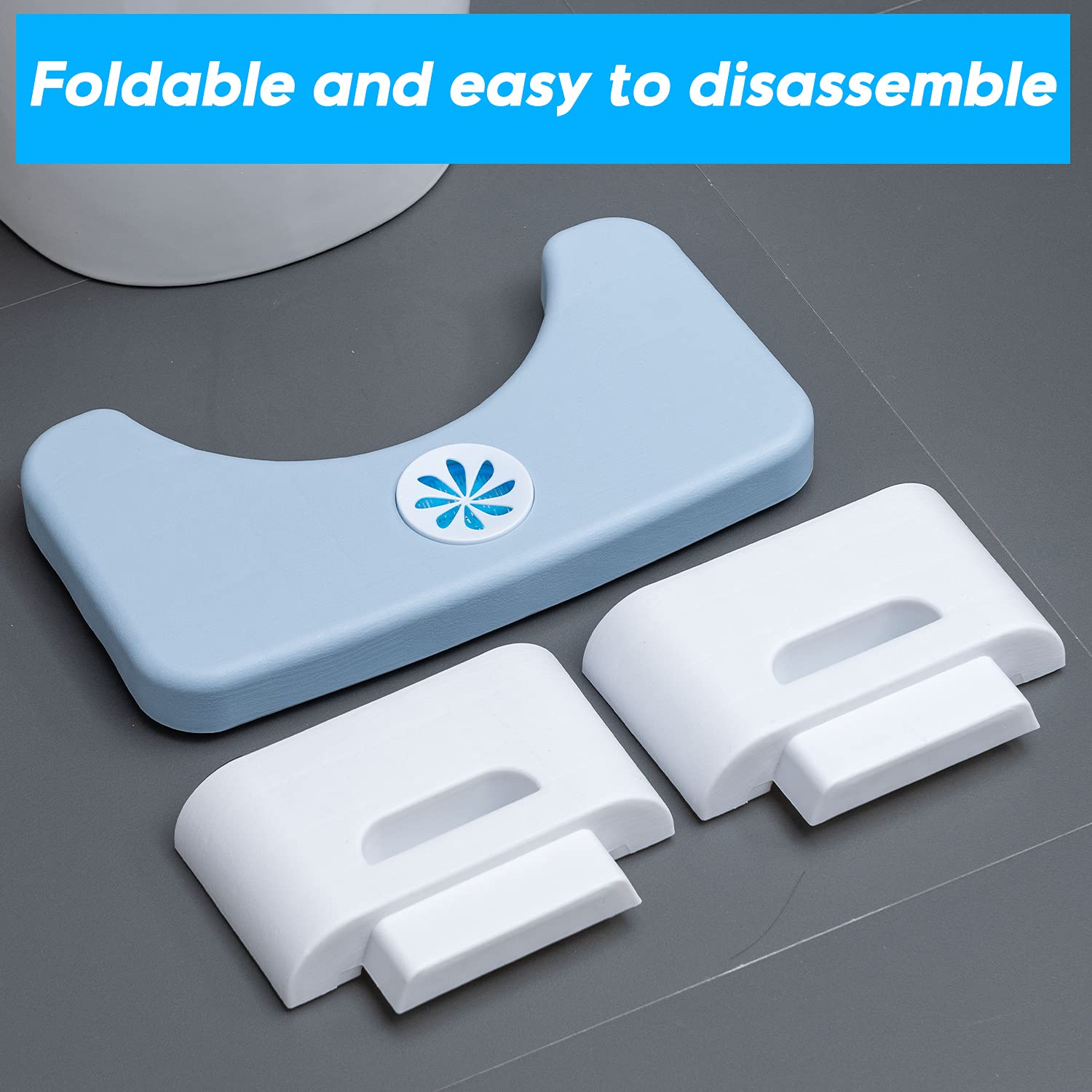 Toilet Step Stool, Toilet Assistance Steps, Bathroom Toilet Stool, Kids Tot Step Stool, Foldable Toilet Stool, Fits All Toilets