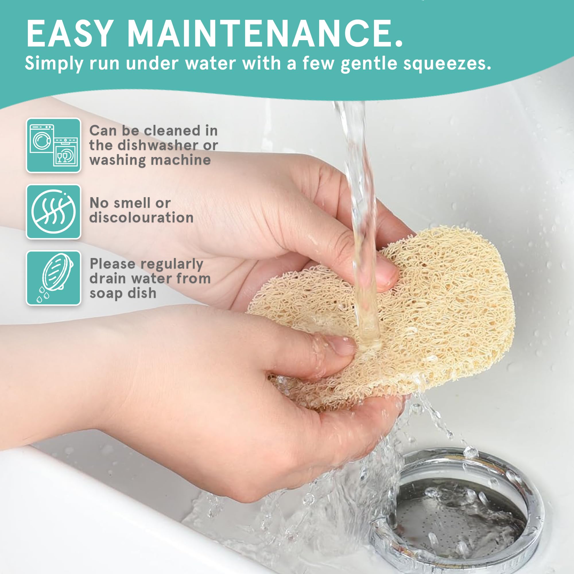 Soap Saver by Smith’s® | Extend Your Soap’s Life | 14 cm (L) x 8 cm (W) x 1.2 cm (H) | Biege / 4 Pack | 50% Thicker | Enhanced Design