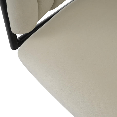Ball & Cast Dining Chair with Armrests Set of 6, Armchair, Upholstered Seat, with Armrests, Seat Width 56 cm, Metal Legs, Velvet Coating, Load