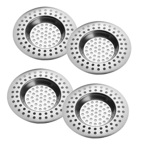 Stainless Steel Kitchen Sink Strainer Plug, Standard Strainer Drain Protector Hair/Food Catcher for Bathroom, Kitchen, Shower