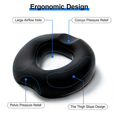 FALSKT Donut Cushion Coccyx Cushion for Tailbone Pain Relief Hemorrhoids