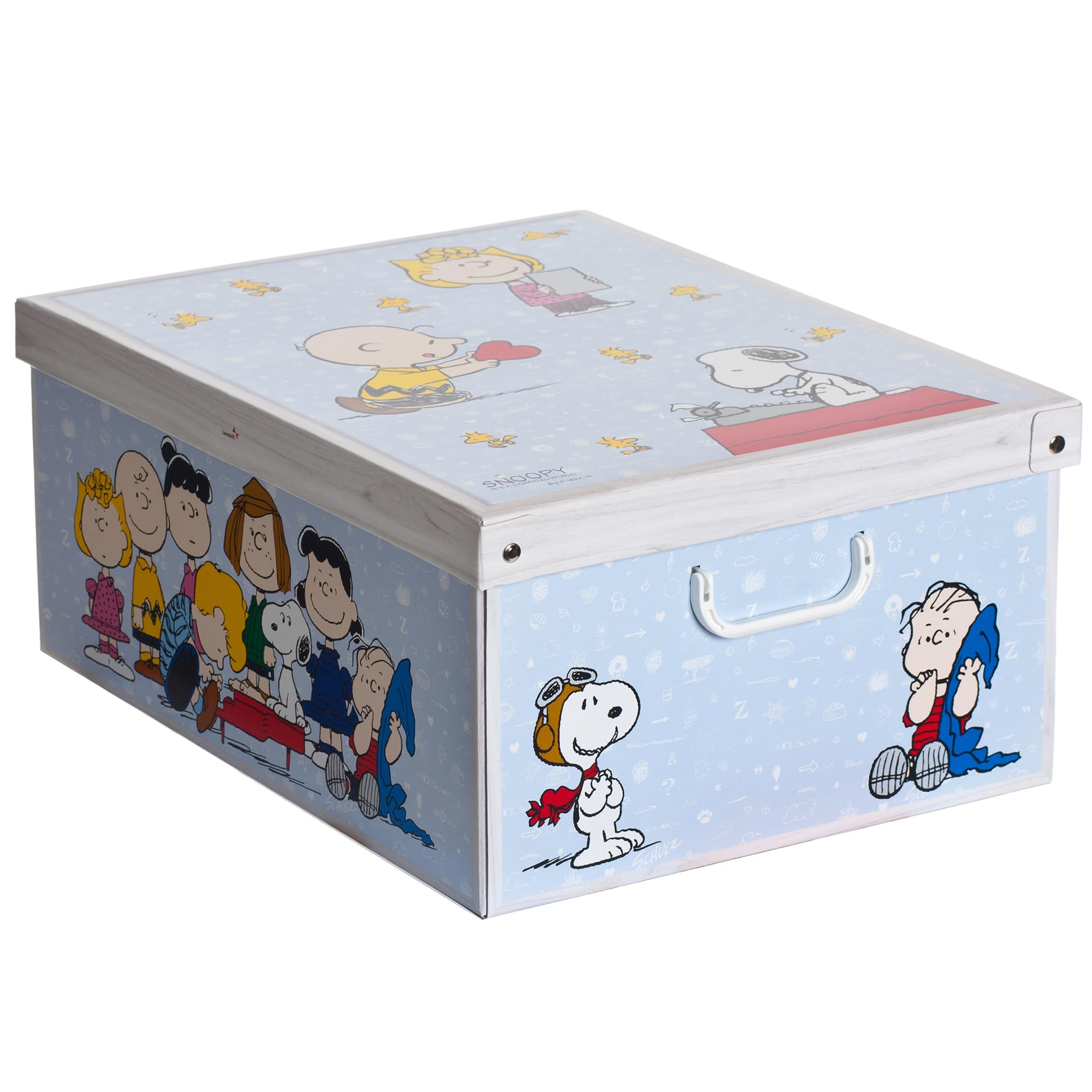 Lavatelli Set of 6 Cardboard Storage Boxes with Lid Peanuts 39x50x24cm