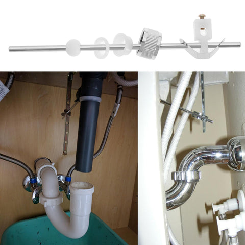 SG Store Eccentric Rod Plastic Pull Rod Drain Set Washbasin Drain Fitting Accessories for Lifting Lowering Valve Plate Household Hardware