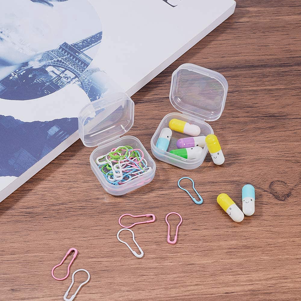 WYAN 20 Pack Square Clear Plastic Storage Containers Box with lids