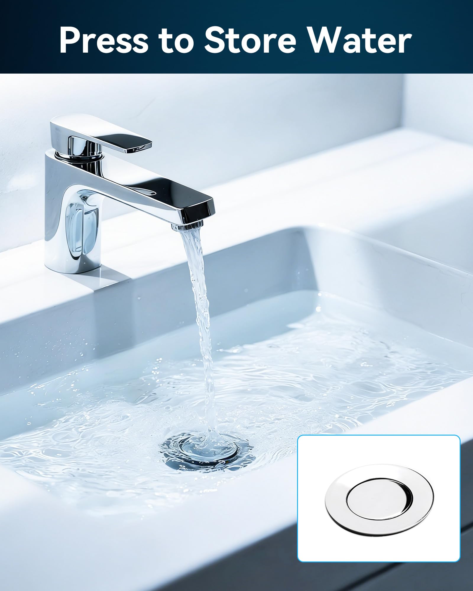Magichome Pop Up Sink Plug Replacement for 34-45mm Drain Holes