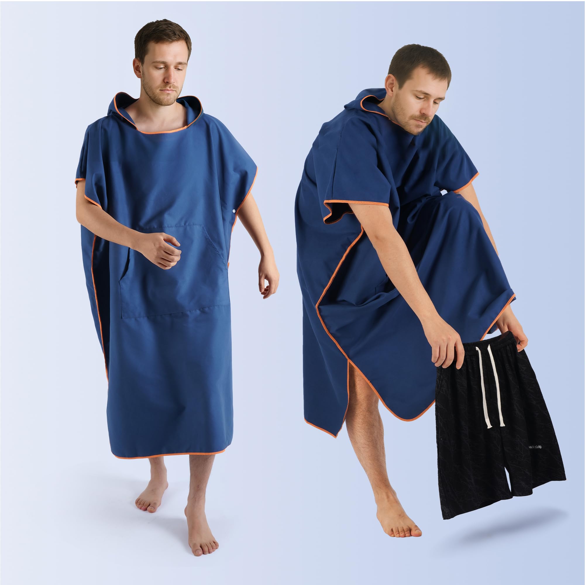 Pameil Changing Robe Bath Poncho for Men and Women, Poncho Towel, Microfibre Surf Poncho, Bath Poncho, Towel