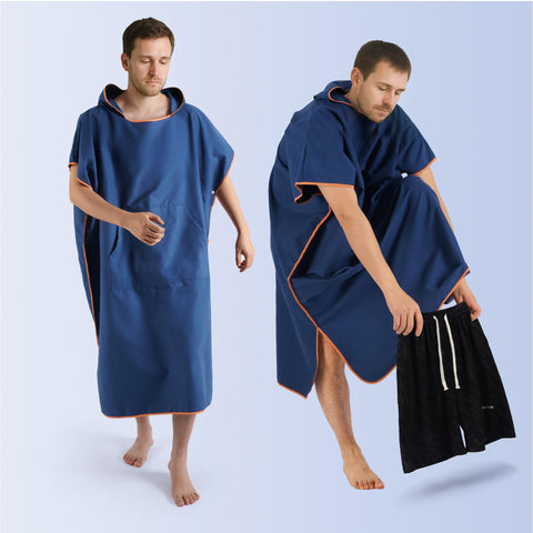 Pameil Changing Robe Bath Poncho for Men and Women, Poncho Towel, Microfibre Surf Poncho, Bath Poncho, Towel