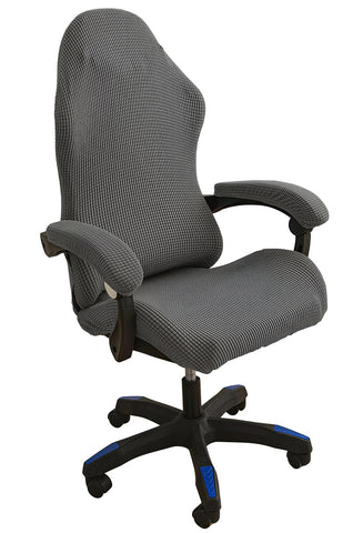 HonorHut Non Slip Thick Chair Cover Computer Chair Cover Corduroy Grey